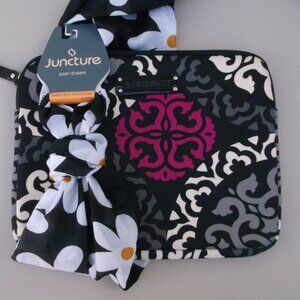 Vera Bradley Lined Cosmetic Bag (7.5x9.5) + NWT Juncture Floral Scarf ✈️